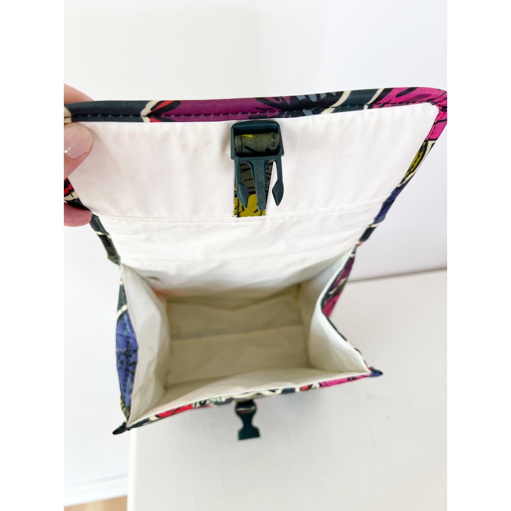 Vera Bradley Lunch Bag Box Floral Falling Flowers Insulated Buckle‎  Multi-Color - Picture 6 of 7